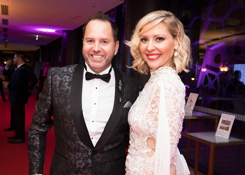 Aussie Kidz Charity Board Member Jason Roberts with Host Charli Robinson