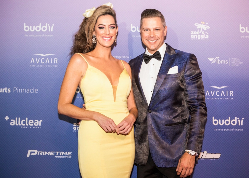 Samantha Heathwood and Josh Holt as Hosts for the Zoe's Angels Charity Gala held at the Sofitel Hotel Brisbane