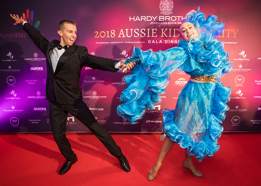 Ballroom Dancers at the Aussie Kidz Charity Gala at the W Brisbane Hotel