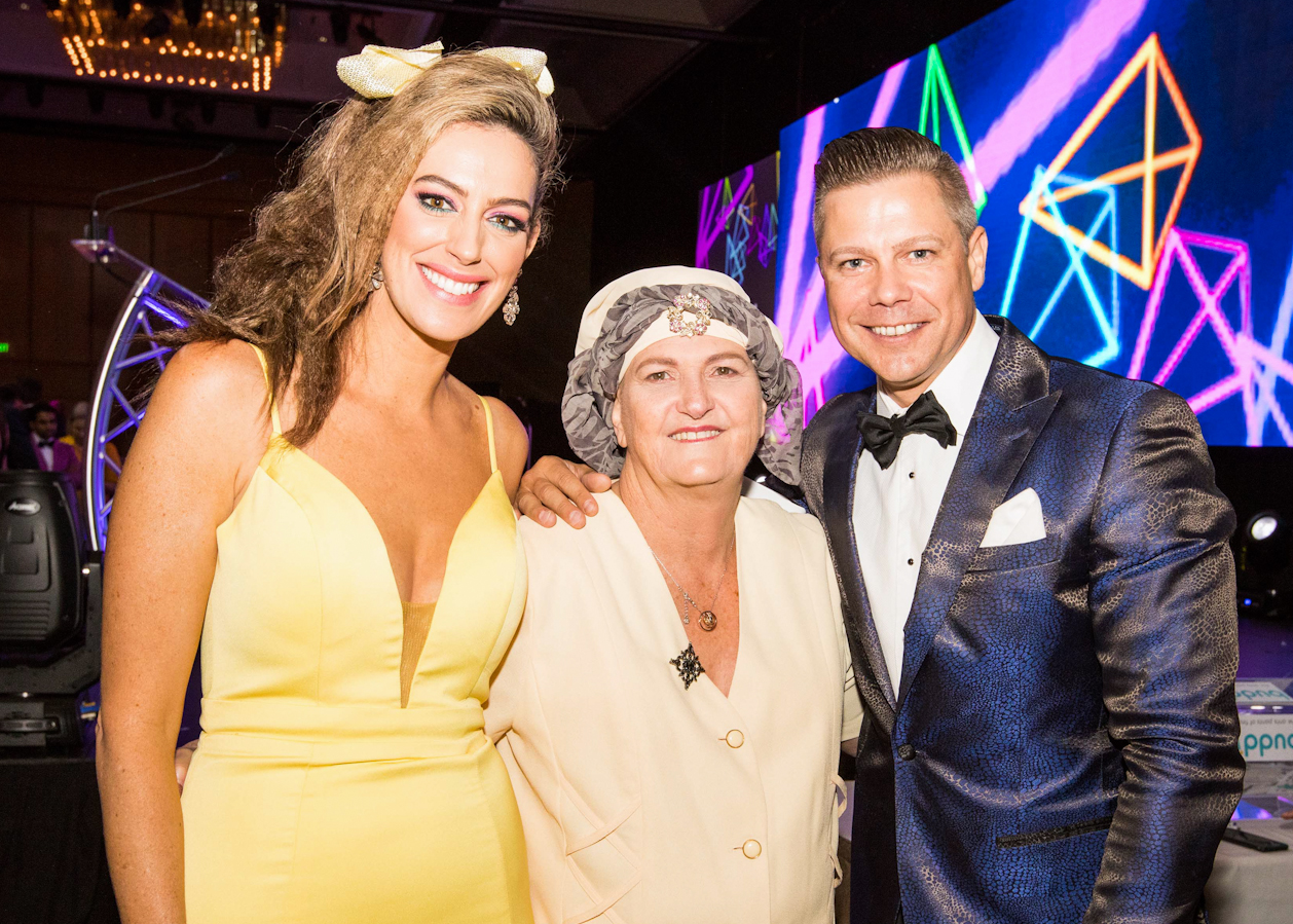 Samantha Heathwood and Josh Holt hosting the zoes angels charity gala in Brisbane